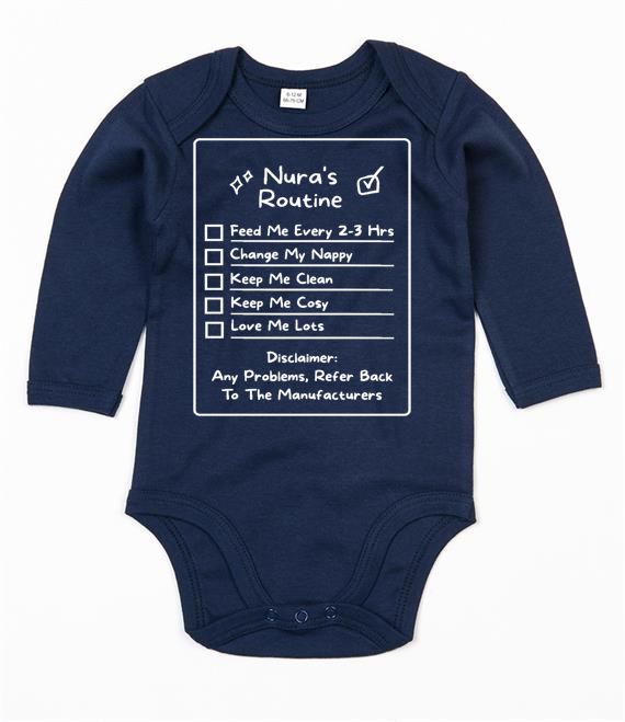 Baby Body Suit Long Sleeve